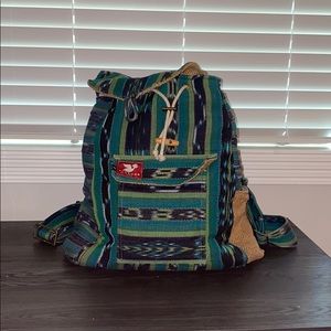 TaaLuma Tote | Beach Bag | Green/Blue